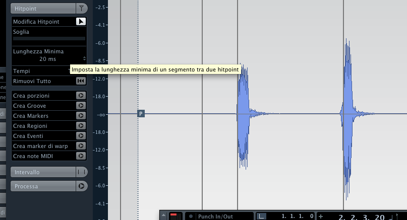 Individuazione automatica degli Hitpoints