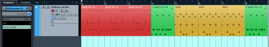 Le TrackVersions di Cubase 7.5 Figura 04