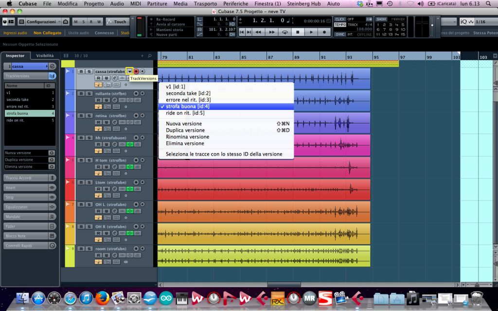 Le TrackVersions di Cubase 7.5 Figura 12