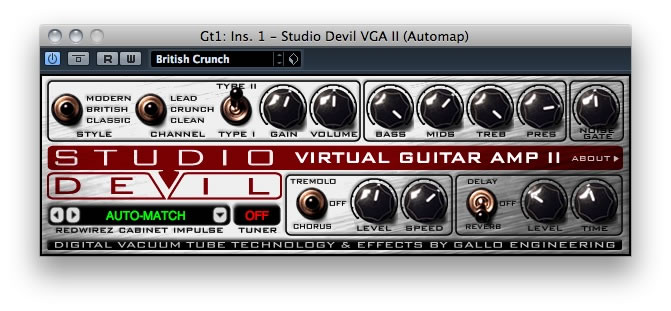 Studio Devil Virtual Guitar Amp II