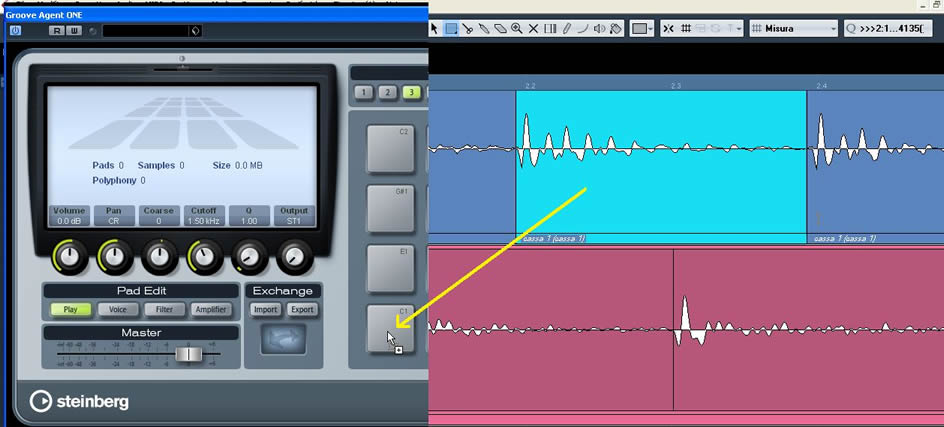 Retriggerare una batteria con Groove Agent One