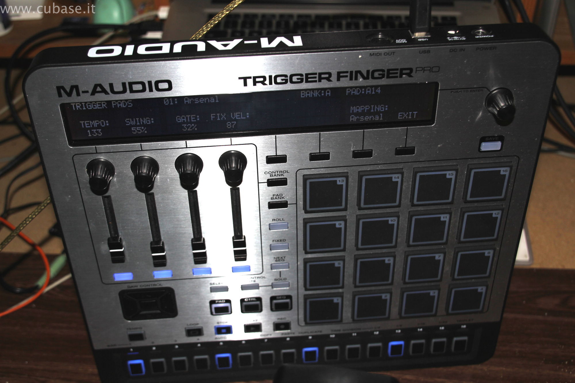 Totale MAudio Trigger Finger Pro www.cubase.it