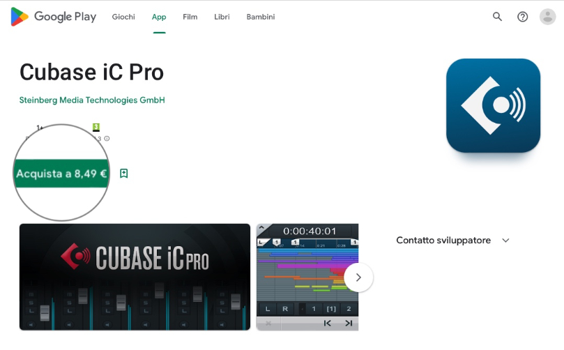 Cubase IC Remote per Android